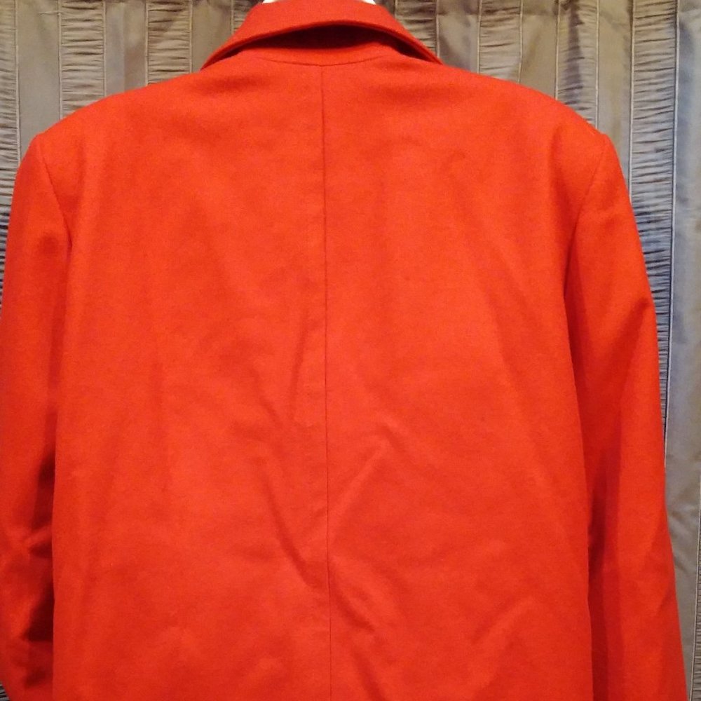 Pendleton Red Peacoat 100% Wool Stroller Jacket - image 5